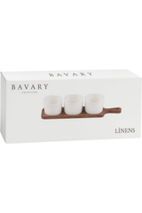 Bavary Collection Linens - Snackset 3 Delig Porseleinen