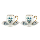 Karaca Iznik 4-delige set mokkakopjes/espressokopjes