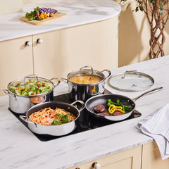 Karaca Ceramica Steel 3-Ply RVS Kookset