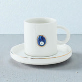 BRICARD HATIRA ESPRESSOSET WIT-GOUD 12-DELIG