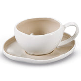 BRICARD BARLES KOFFIESET WIT-TAUPE 12-DELIG