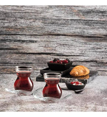 Pasabahce Dantel Theeglazen set voor 6