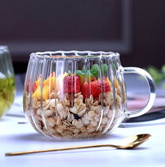 Glas kopjes Set van 2 350ml