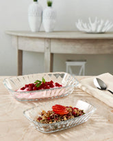 Meze 2 glazen schalen
