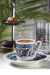 Koffiekopjes set voor 6 personen - Topkapı