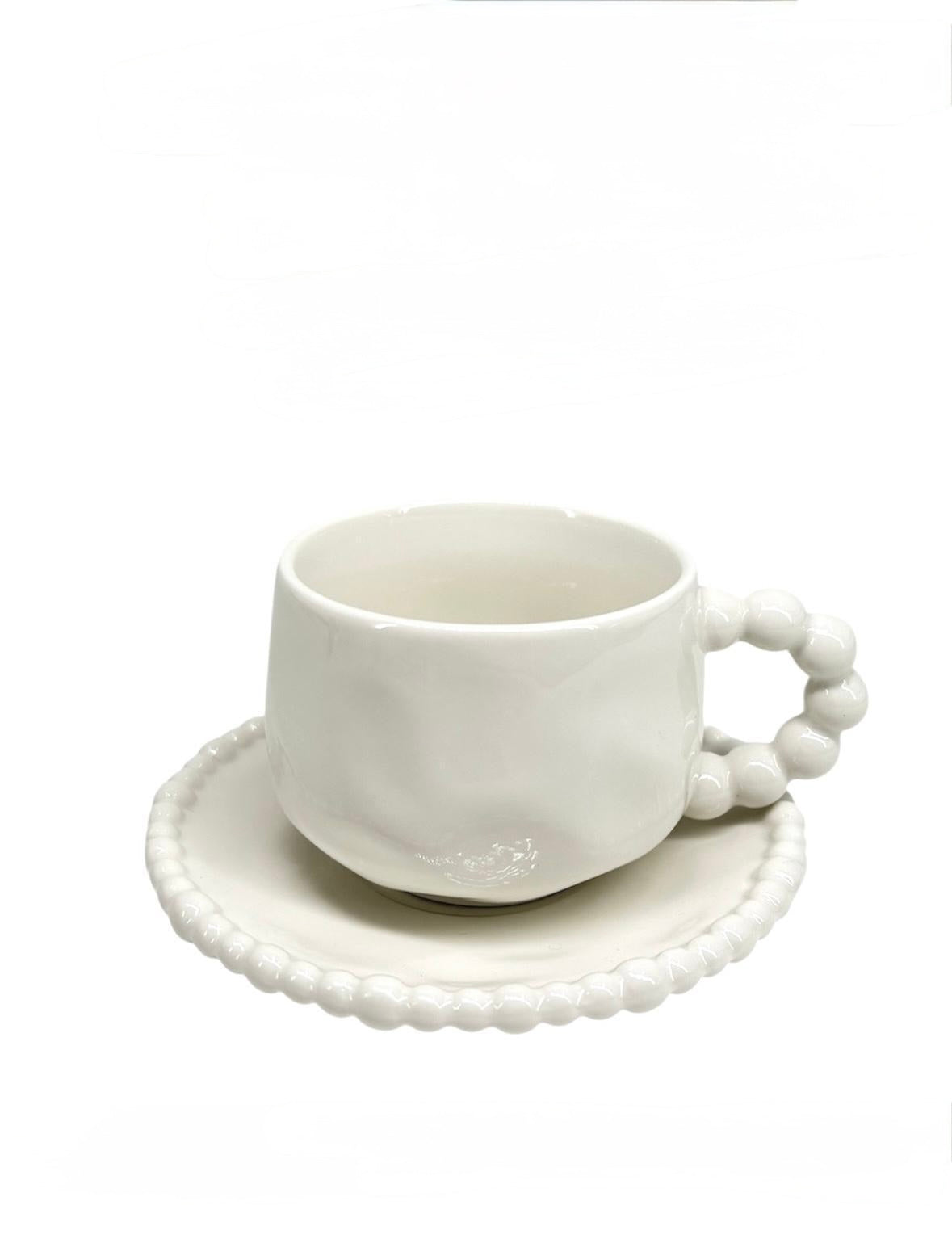 Pearly 12- Delig Koffie-Theekopjes voor 6 persoon