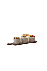 Bavary Collection Linens - Snackset 3 Delig Porseleinen