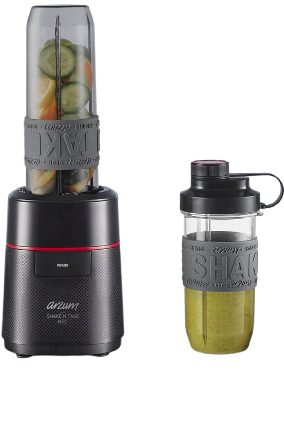 Arzum Shake 'n Take Neo Blender  Zwart - Mini blender - 500W