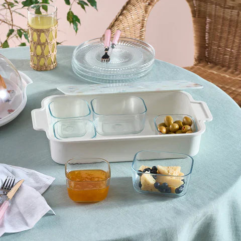 Karaca Fleur 8-Delig Ontbijtset, Multicolor