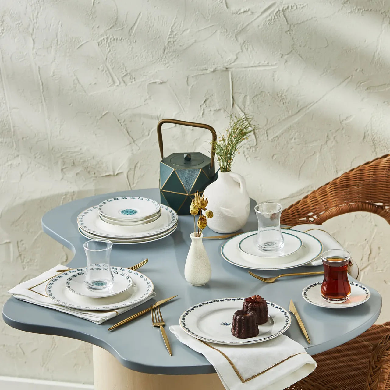 Karaca İznik Dessert Set voor 6 Personen,18 Delig