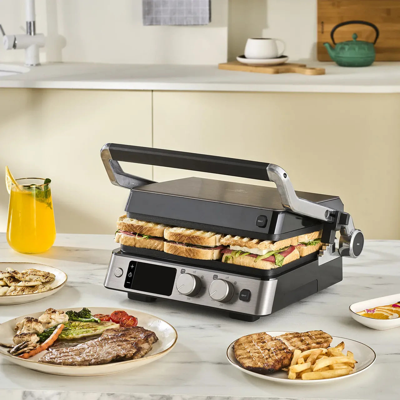 Karaca Compact Stalen Grill Inox 2008 Grill en Toaster