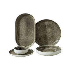 BRICARD PAU DINNER SET | MAT WIT-BRUIN 25-DELIG