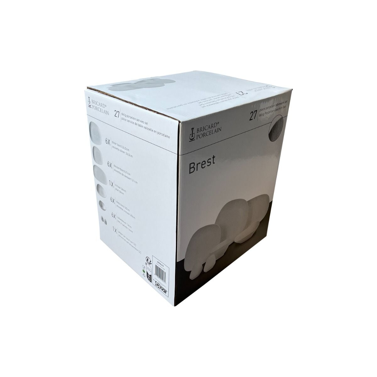 BRICARD BREST DINNER SET | MAT WIT 27-DELIG