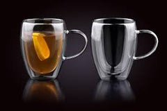 Dubbelwandig Koffie-Thee glas - 350ml