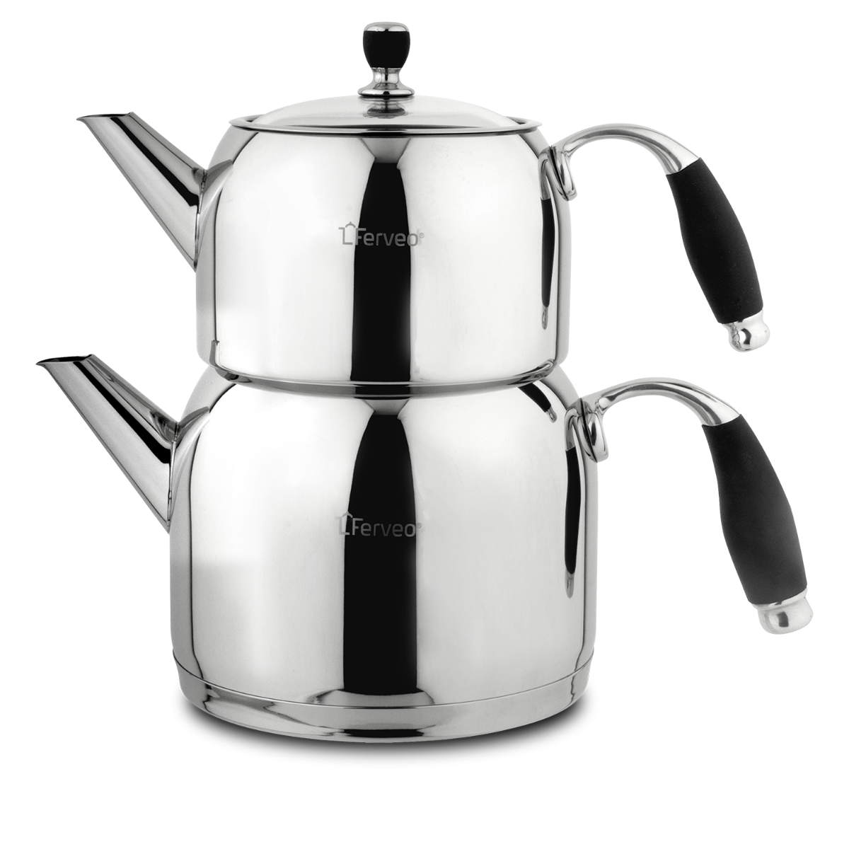 BEYZA THEEPOTSET 0,7/1,5 L ZILVER
