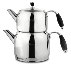 BEYZA THEEPOTSET 0,7/1,5 L ZILVER