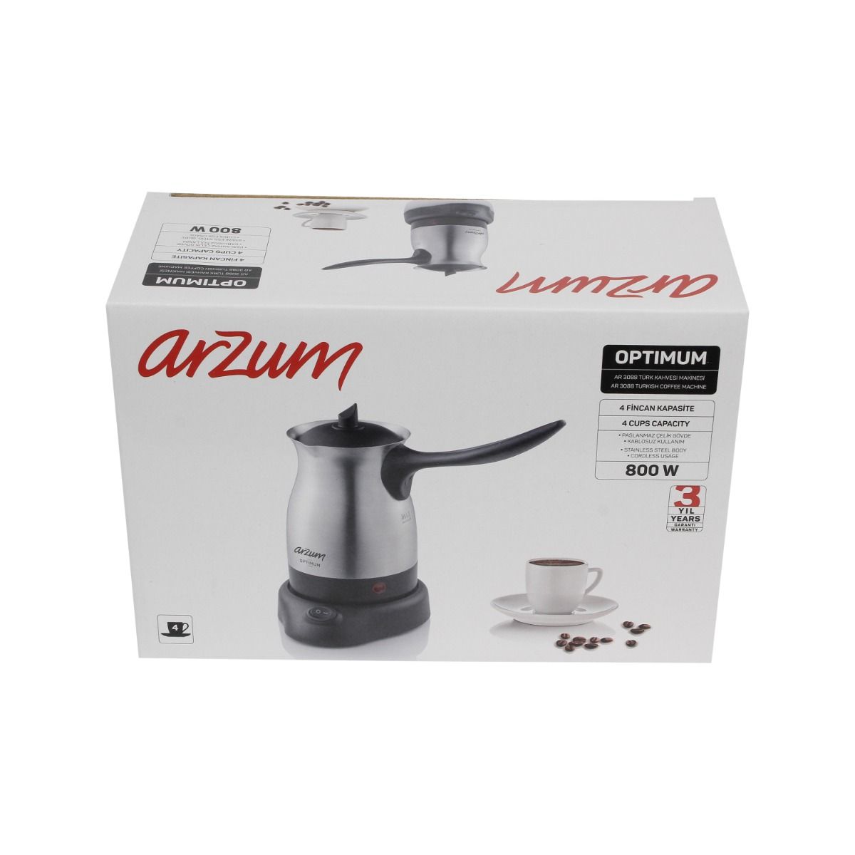 ARZUM OPTIMUM TURKS KOFFIEZETAPPARAAT