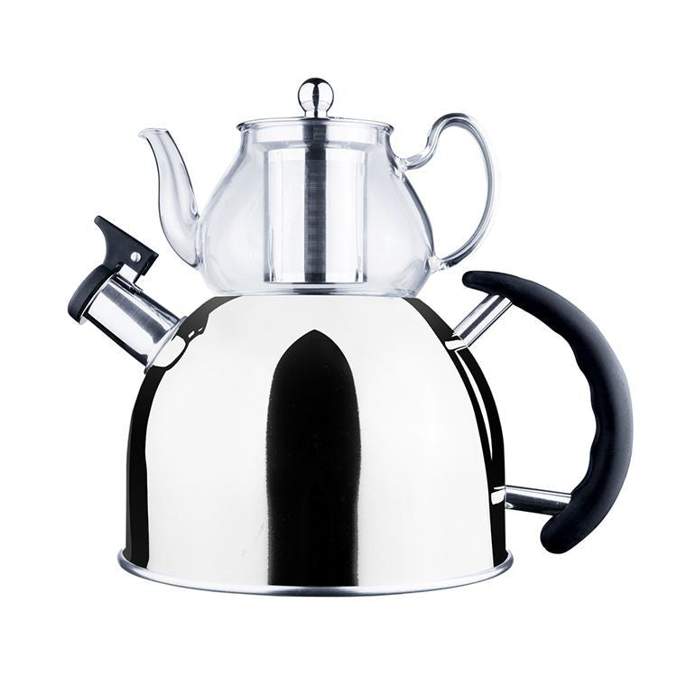 GAYA THEEPOTSET 0,8/2,5L ZILVER