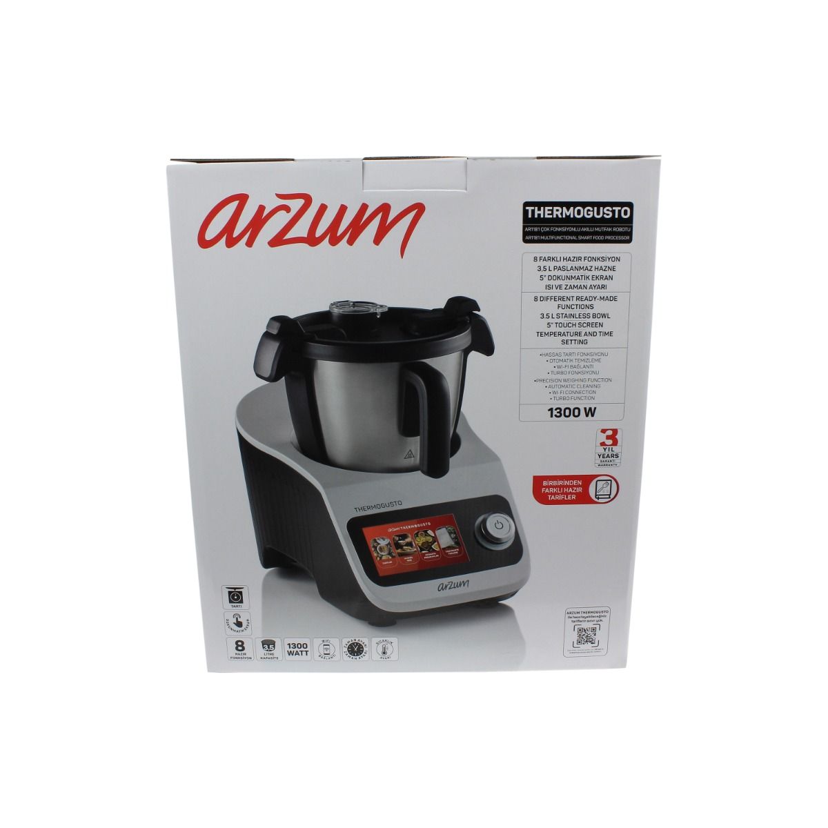ARZUM THERMOGUSTO MULTIFUNCTIONELE SMART KEUKENMACHINE