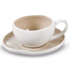 BRICARD BARLES KOFFIESET WIT-TAUPE 12-DELIG