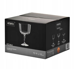 Roma coupe voor ijs en desserts - serveerschalen - amuseschaal - inhoud 570ml - 4 stuks - kristalglas