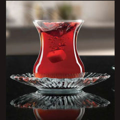 Pasabahce Aurora Theeglazen set voor 6