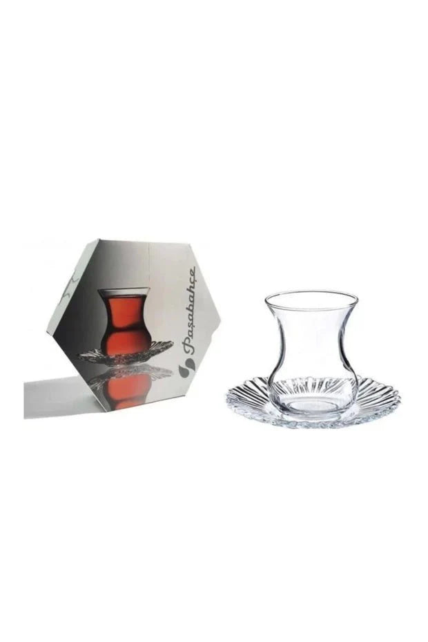 Pasabahce Aurora Theeglazen set voor 6