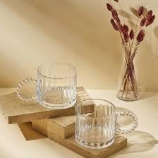 Pearly Glas kopjes 6 stucks
