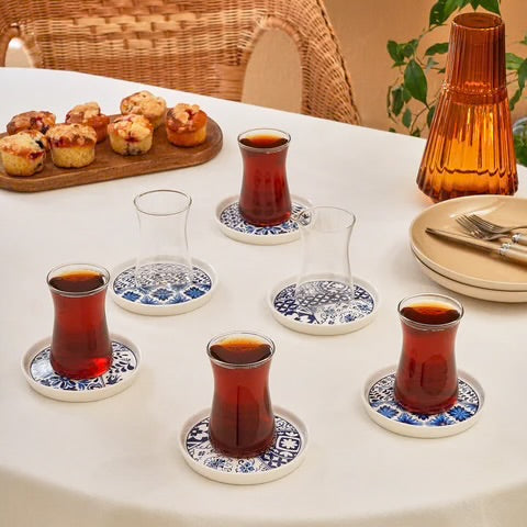 Karaca Portela 12-delige Turkse Theeset