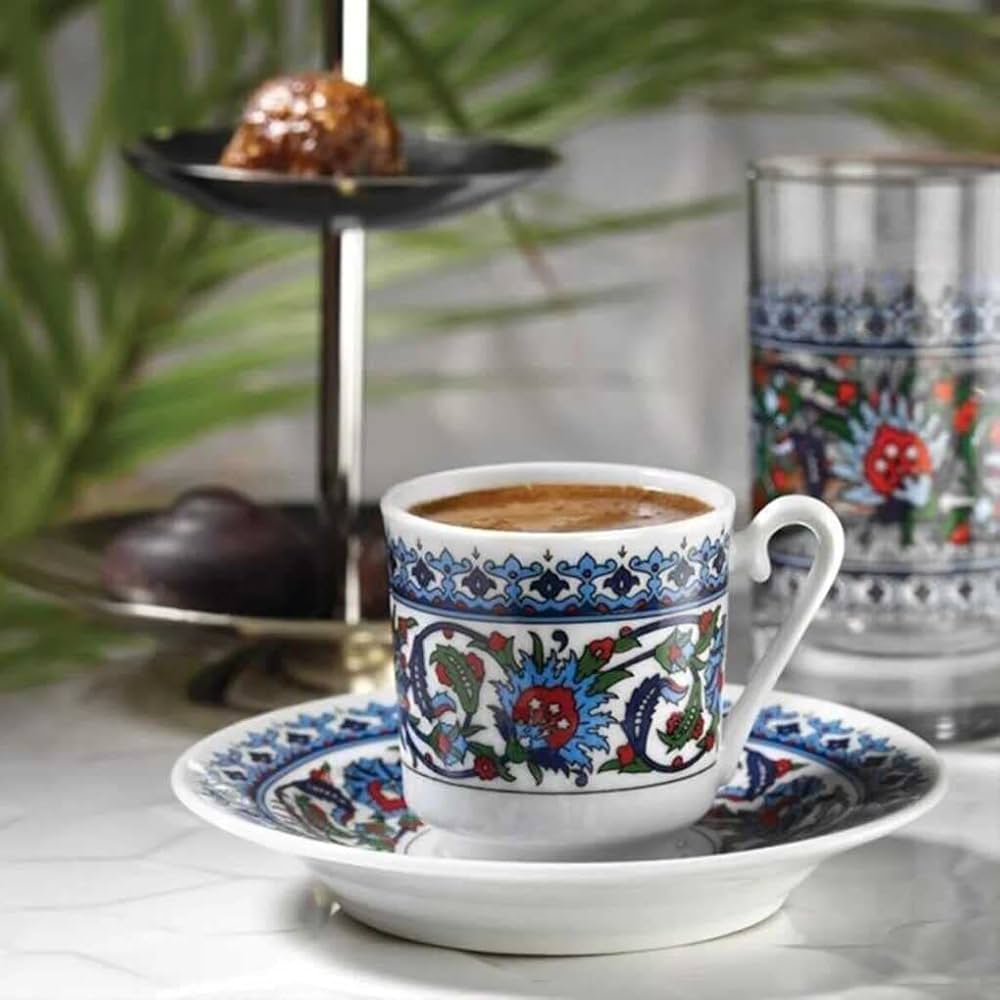 Koffiekopjes set voor 6 personen - Topkapı