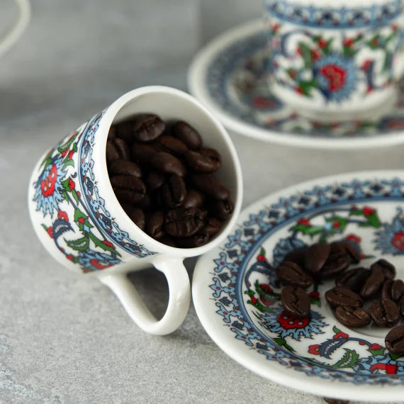 Koffiekopjes set voor 6 personen - Topkapı