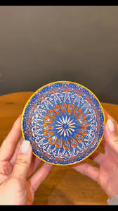 Turkse schalen set van 4 blauw