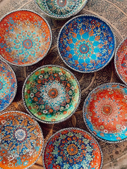 Turkse schalen set van 4 rood
