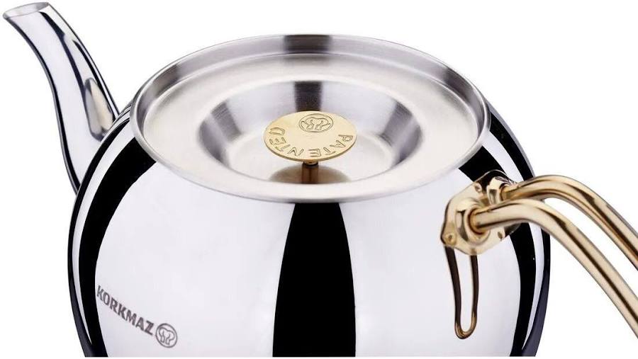 Korkmaz Hanedan goud theepot 1.1lt - 2.0lt